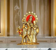 Lord Krishna Metal Statue,Krishna Murti Playing Flute for Temple Pooja,Decor Your Home,Office  Gift Your Relatives,Showpiece Figurines,Religious Idol,Gift Article.SIZE-17 Cm-thumb1