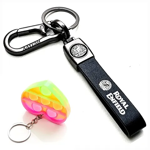 Metal Antique Keychain Double Key Ring Hook Keychain Holder For Bikes Car  Keychains & For Gift –