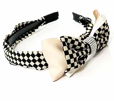 AAYUSH STYLISH AND FANCY HANDCRAFTED HAIRBAND FOR WOMEN AND GIRLS | HEADBANDS FOR WOMEN AND GIRLS | HEADBAND FOR BABY GIRL ALL STYLE AVAILABLE (BROWN BOW STONE STUDDED HAIRBAND)-thumb2