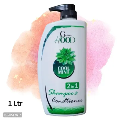 Green Hood 2 in 1 Cool Mint Anty Dendruff Shampoo 1L