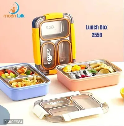 3 Partition Lunchbox for Kids  Assorted Color-thumb0