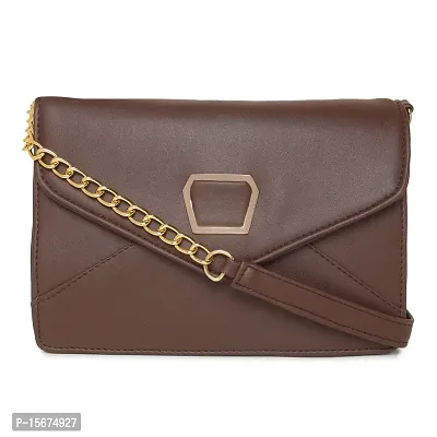 Amyence Trendy Stylish Crossbody Sling Bag for Girl Women for Party Office College (Cinnamon Brown 1020)