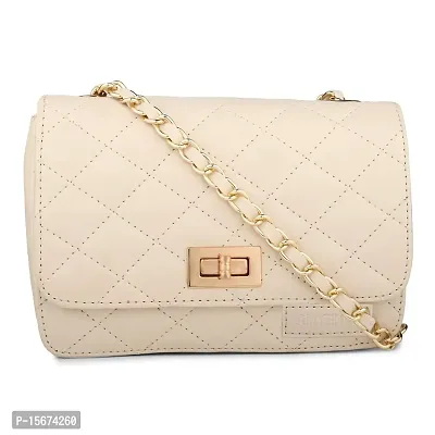 Amyence Trendy Stylish Crossbody Sling Bag for Girl Women for Party Office College (Off White 1001)