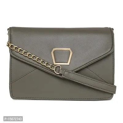 Amyence Trendy Stylish Crossbody Sling Bag for Girl Women for Party Office College (Olive Green 1020)