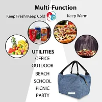 Amyence Lunch Bags for Office Women  Men Insulated Lunch Bag for Kids Tiffin Bag for Organizer Storage Lunch Box Portable and Reusable ? Blue-thumb3