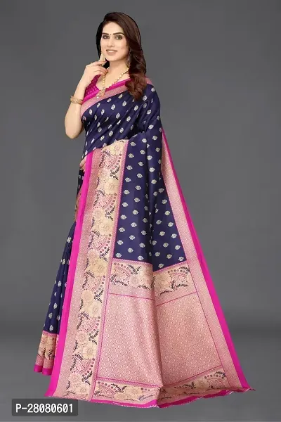 Trendy Art Silk Printed Saree With Blouse Piece For Women