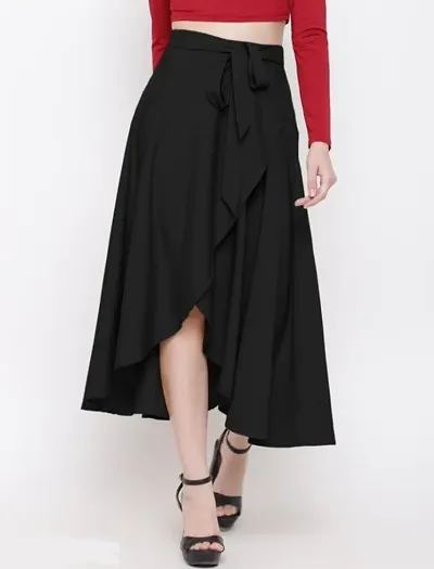 Latest Beautiful Crepe Skirt for Women