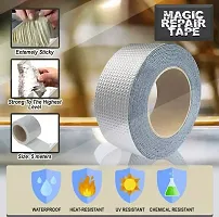 Leakage Repair Aluminum Waterproof Tape for Surface Crack, Roof, Pipe Repair Solution Aluminum Tape Waterproof Tape for Plastic,Metal,Concrete Repair Adhesive Sealing Butyl Rubber Tape-thumb3