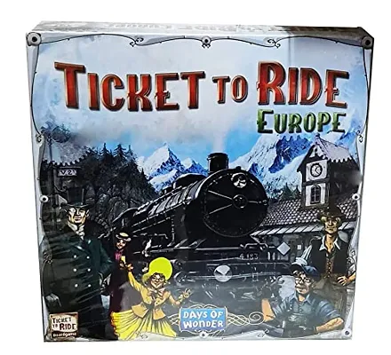 Ticket to Ride Board Game, Card Game, Board Game for Adults and Family, Train Game, Ages 8