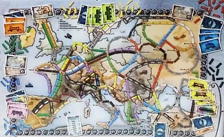 Ticket to Ride Board Game, Card Game, Board Game for Adults and Family, Train Game, Ages 8-thumb2