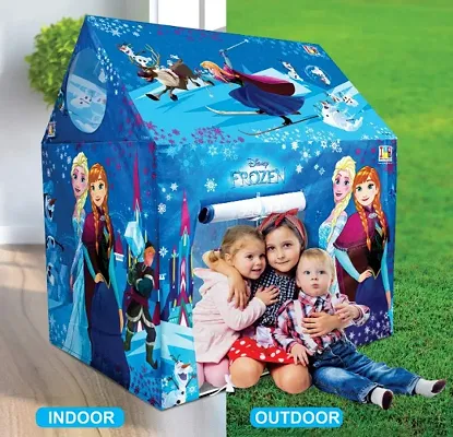 JOY MAKER Frozen Theme Play Tent House for Kids 5 Years and Above Water Repellent Big Size Play House for Girls and Boys, Multicolor