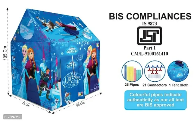 JOY MAKER Frozen Theme Play Tent House for Kids 5 Years and Above Water Repellent Big Size Play House for Girls and Boys, Multicolor-thumb3
