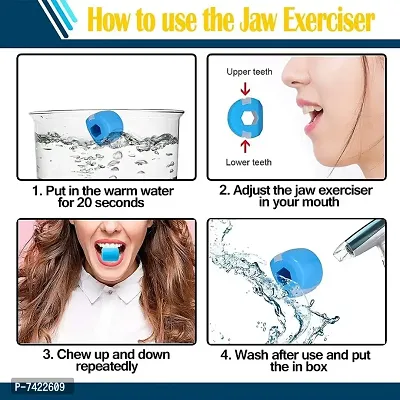Jaw and Neck Exerciser, Define Your Jawline, Slim and Tone Your Face - Pack  of 3