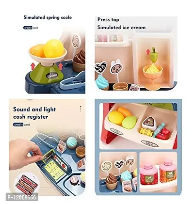 Ice Cream Candy Shop Kitchen Grocery Store Accessories Plastic Set for Kids-thumb3