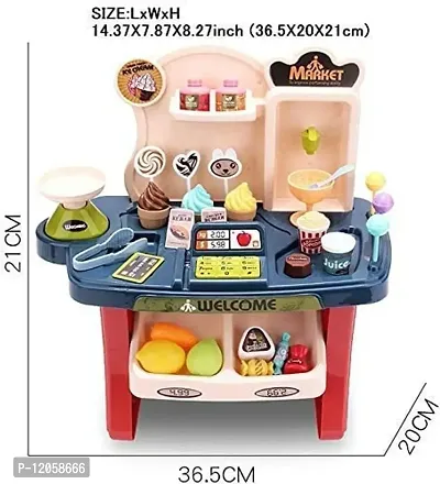 Ice Cream Candy Shop Kitchen Grocery Store Accessories Plastic Set for Kids-thumb5