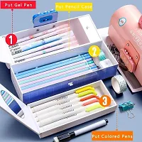 Multifunction Storage with Code Lock Pen Case Pencil Box for Kids-thumb1