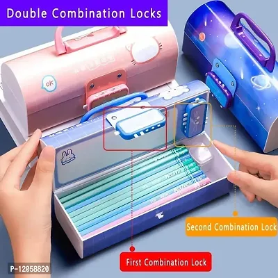 Multifunction Storage with Code Lock Pen Case Pencil Box for Kids-thumb4