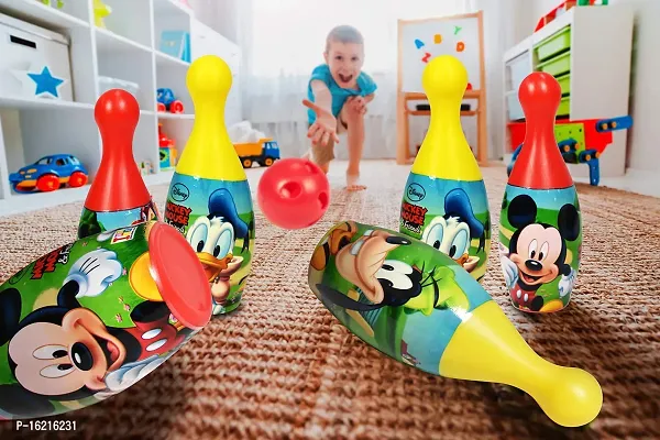 JOY MAKER Plastic Spider or Mickey Bowling Game Set for Kids with 6 Pin 1 Ball Sport Toys Gift for Baby Boys Girls Aged 3 4 5 6 Years Old-thumb4