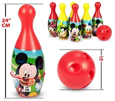 JOY MAKER Plastic Spider or Mickey Bowling Game Set for Kids with 6 Pin 1 Ball Sport Toys Gift for Baby Boys Girls Aged 3 4 5 6 Years Old-thumb1