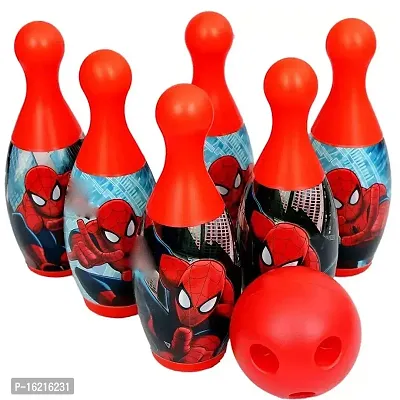 JOY MAKER Plastic Spider or Mickey Bowling Game Set for Kids with 6 Pin 1 Ball Sport Toys Gift for Baby Boys Girls Aged 3 4 5 6 Years Old-thumb3