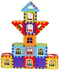 JOY MAKER Building Blocks for Kids, House Building Blocks with Windows, Block Game for Kids (Multicolor) (House Block) (Build Blok)-thumb2