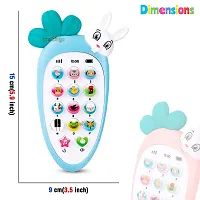 JOY MAKER Mobile Phone Toys for Kids Smart Phone Cordless Feature Rabbit Mobile Musical Sound Toys with Smart Light Battery Operated Birthday Gifts for Girls Boys (Pack of 1)-thumb4
