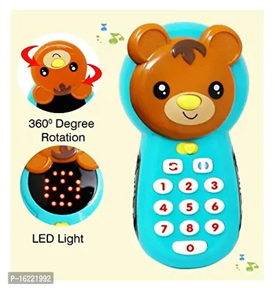 JOY MAKER Educational Phone Call  Chat Learning Play Phone Role-Play Fun 123 Mobile Baby Toy Phone with Light, Music for 1 2 3 Year Old - 6-36 Months Toddler Kids (Multicolour)-thumb4
