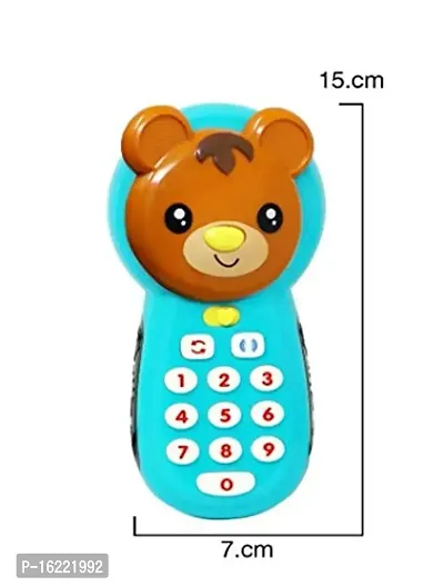 JOY MAKER Educational Phone Call  Chat Learning Play Phone Role-Play Fun 123 Mobile Baby Toy Phone with Light, Music for 1 2 3 Year Old - 6-36 Months Toddler Kids (Multicolour)-thumb2