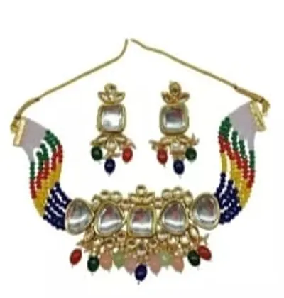 Stylish Fancy Designer Brass Jewellery Set For Women