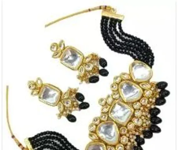 Stylish Fancy Designer Brass Jewellery Set For Women