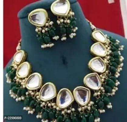 Stylish Fancy Designer Brass Jewellery Set For Women-thumb0