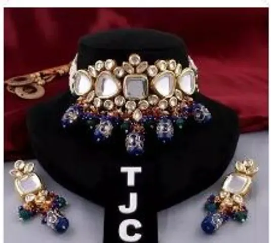 Trendy Brass Jewellery Set 