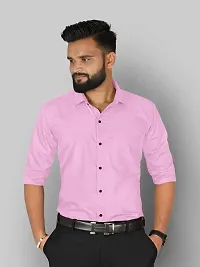 fibermill Men's Cotton Blend Solid Fullsleeve Casual Classic Collar Shirt ()-thumb1