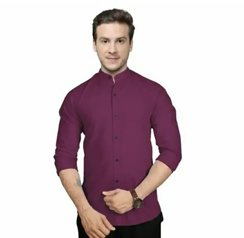 Trendy Cotton Blend Long Sleeves Casual Shirt 