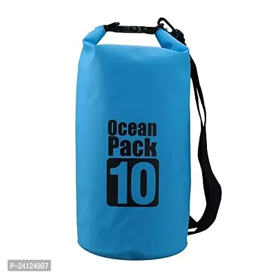 keskriva 10 Liter Outdoor Ocean Pack Waterproof Dry Bag Outdoor Boating, Hiking, Camping, Rafting, Fishing, Snowboarding and Backpacking (Multicolor) 1ps