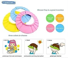 keskriva Adjustable Safe Soft Bathing Baby Shower Hair Wash Cap For Children, Baby Bath Cap Shower Protection For Eyes And Ear, Bathing Baby Shower Cap, Baby bath Cap, Baby Shower Cap (Pack of 3)-thumb4