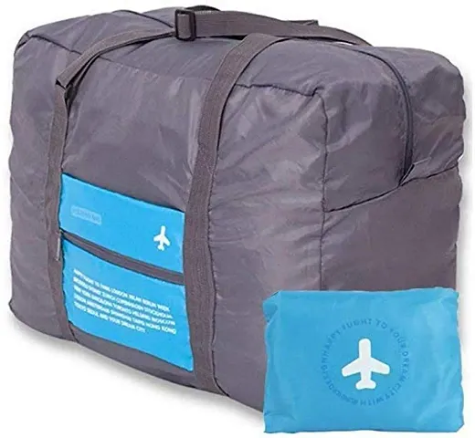 keskrivaWaterproof Foldable Travel Luggage Bag for Unisex Luggage Travel, Sport Handbags Happy Flight Bag for Men  Women, Folding Travel Luggage Bag - Pack of 1 pcs (Multicolor)