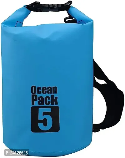keskrva 5 Liter Water Proof Ocean Pack Dry Bag for Swimming, Boating,Travelling,Camping,Hiking, Rafting Pack Camping Waterproof Wading Drifting Storage Package PVC Swimming, Snowboarding (Multicolor)