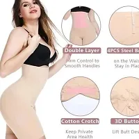 keskriva 4-in-1 Shaper - Tummy, Back, Thighs, Hips - Black/Efffective Seamless Tummy Tucker Shapewear Body Shaper Best While for Gym Yoga Exercise Dance Walk Arobics Jogging Combo of 2 Colour-thumb1