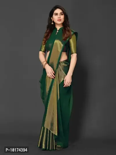 Georgette Saree with Blouse piece-thumb0