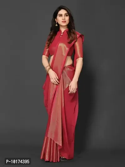 Georgette Saree with Blouse piece-thumb0
