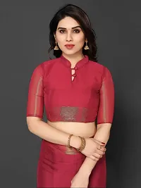 Georgette Saree with Blouse piece-thumb1