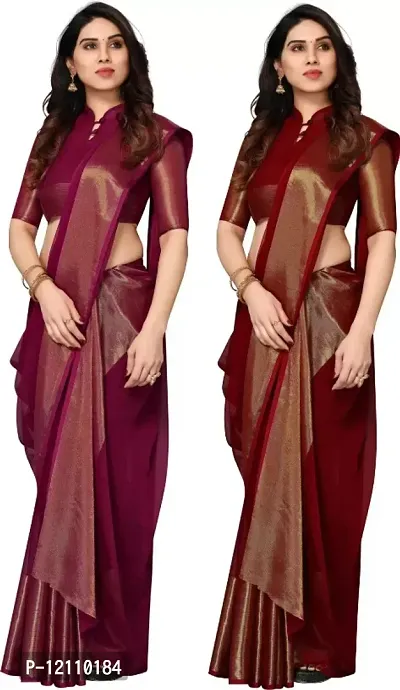 Chiffon Saree with Blouse piece-thumb0