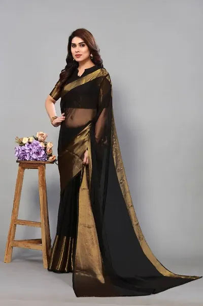 Chiffon Saree with Blouse piece