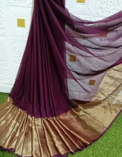 Alluring Chiffon Saree with Blouse piece 