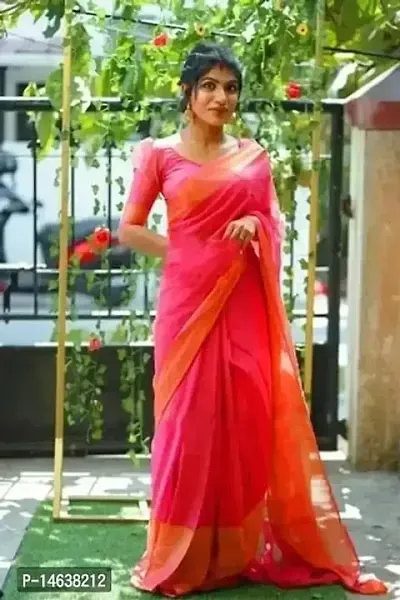 New In Chiffon Saree with Blouse piece