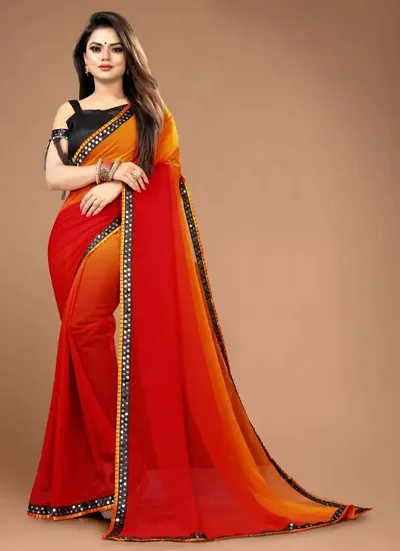 Alluring Georgette Saree with Blouse piece