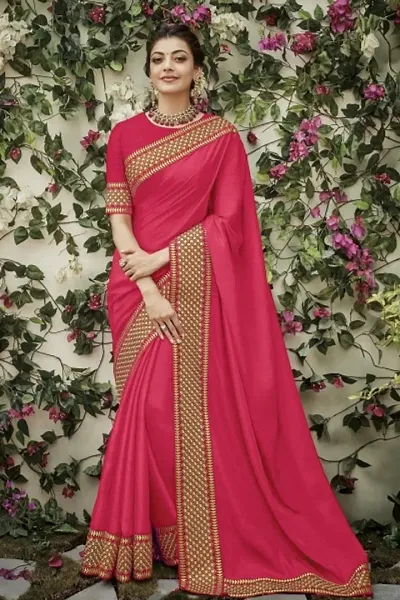 Alluring Art Silk Saree with Blouse piece 