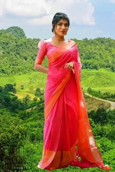 Chiffon Saree with Blouse piece