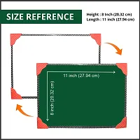 SHELFKING Non-Magnetic 8x11 Inch Double Sided Whiteboard  Chalkboard Slate Both Side Writing Boards, One Side White Surface  Reverse Side Green Surface - Pack of 01 Piece-thumb1